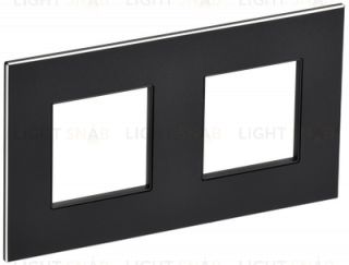 Рамка двойная IEK Skandy черный металл SK-M22-M-K02 SK-M22-M-K02