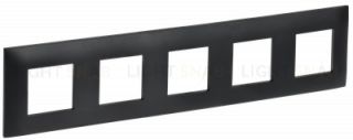 Рамка пятерная IEK Skandy черный SK-M52-K02 SK-M52-K02