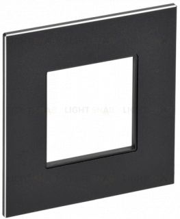 Рамка одинарная IEK Skandy черный металл SK-M12-M-K02 SK-M12-M-K02