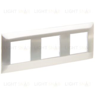 Рамка тройная IEK Skandy металл никель SK-M32-M-K50 SK-M32-M-K50