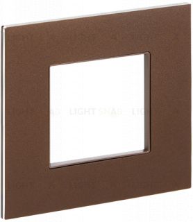 Рамка одинарная IEK Skandy металл шоколад SK-M12-M-K30 SK-M12-M-K30