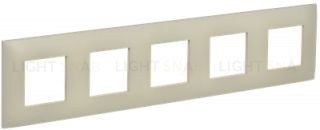Рамка 5-местная IEK Skandy бежевый SK-M52-K10 SK-M52-K10