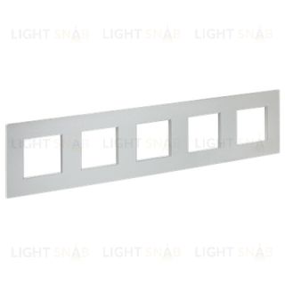 Рамка пятерная IEK Skandy серебряный металл SK-M52-M-K23 SK-M52-M-K23