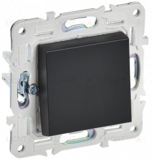 Выключатель 1-клавишный проходной 10А IEK Skandy черный SK-V12-0-10-K02 SK-V12-0-10-K02