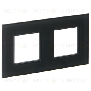 Рамка двойная IEK Skandy графит стекло SK-M22-G-K53 SK-M22-G-K53