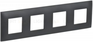 Рамка 4-местная IEK Skandy титан SK-M42-K48 SK-M42-K48