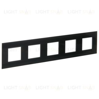 Рамка пятерная IEK Skandy графит стекло SK-M52-G-K53 SK-M52-G-K53