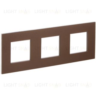 Рамка тройная IEK Skandy металл шоколад SK-M32-M-K30 SK-M32-M-K30