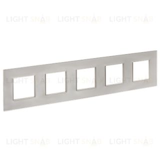 Рамка пятерная IEK Skandy шампань стекло SK-M52-G-K37 SK-M52-G-K37