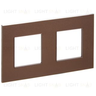 Рамка двойная IEK Skandy металл шоколад SK-M22-M-K30 SK-M22-M-K30