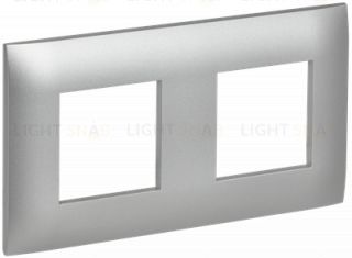Рамка двойная IEK Skandy серебряный SK-M22-K23 SK-M22-K23