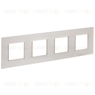 Рамка четверная IEK Skandy шампань стекло SK-M42-G-K37 SK-M42-G-K37