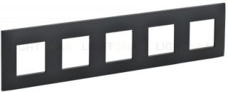 Рамка пятерная IEK Skandy графит SK-M52-K53 SK-M52-K53