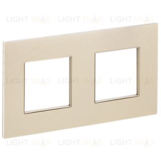 Рамка двойная IEK Skandy шампань металл SK-M22-M-K37 SK-M22-M-K37