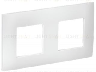 Рамка 2-местная IEK Skandy арктический белый SK-M22-K01 SK-M22-K01