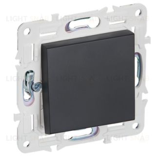 Выключатель 1-клавишный перекрестный 10А IEK Skandy черный SK-V13-0-10-K02 SK-V13-0-10-K02