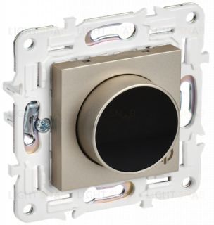 Термостат электронный с датчиком 2,4 м для теплых полов 16А, 3500Вт IEK Skandy шампань SK-RT11-K37 SK-RT11-K37