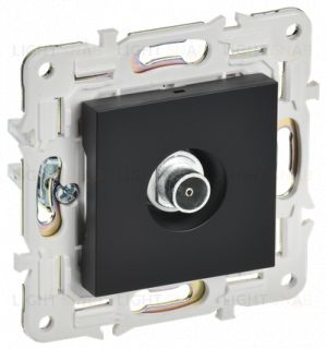 Розетка TV оконечная IEK Skandy, черный SK-A10-O-K02 SK-A10-O-K02