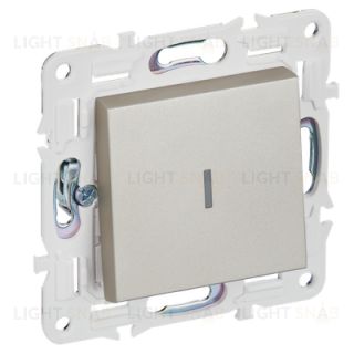 Выключатель 1-клавишный с подсветкой 10А IEK Skandy шампань SK-V10-1-10-K37 SK-V10-1-10-K37