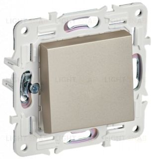 Выключатель 1-клавишный кнопочный IEK Skandy, 10A/250В, шампань SK-V17-0-10-K37 SK-V17-0-10-K37