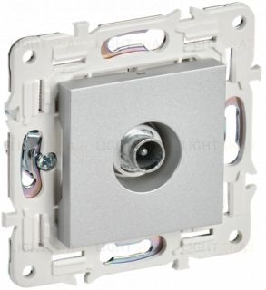 Розетка TV проходная IEK Skandy, серебряный SK-A10-P-K23 SK-A10-P-K23