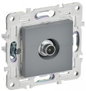 Розетка TV оконечная IEK Skandy, серый SK-A10-O-K03 SK-A10-O-K03