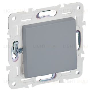 Выключатель 1-клавишный перекрестный 10А 10А IEK Skandy серый SK-V13-0-10-K03 SK-V13-0-10-K03