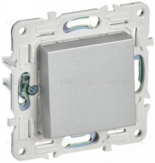 Выключатель 1-клавишный 10А IEK Skandy серебряный SK-V10-0-10-K23 SK-V10-0-10-K23