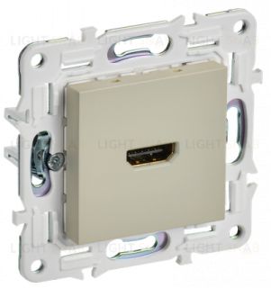 HDMI розетка одинарная тип А IEK Skandy, бежевый SK-H10-K10 SK-H10-K10