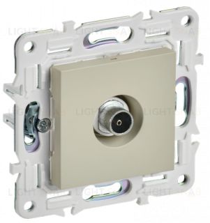 Розетка TV оконечная IEK Skandy бежевый SK-A10-O-K10 SK-A10-O-K10