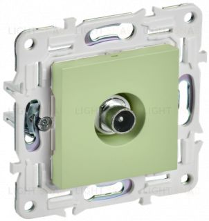 Розетка TV проходная IEK Skandy мятный SK-A10-P-K06 SK-A10-P-K06