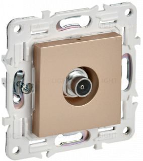 Розетка TV оконечная IEK Skandy песочный SK-A10-O-K98 SK-A10-O-K98