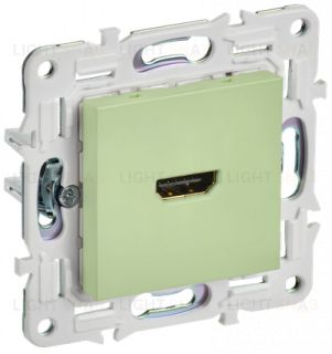 HDMI розетка одинарная тип А IEK Skandy, мятный SK-H10-K06 SK-H10-K06