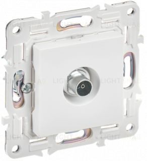 Розетка TV оконечная IEK Skandy арктический белый SK-A10-O-K01 SK-A10-O-K01