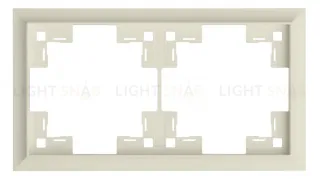 Рамка двойная Rikett Classic кремовый матовый 35920 MC 35920 MC