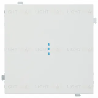 Выключатель одноклавишный проходной (из 2-х мест) с подсветкой Rikett 10A/250В белый матовый 32071+32019+35602 MW 32071 + 32019 + 35602 MW