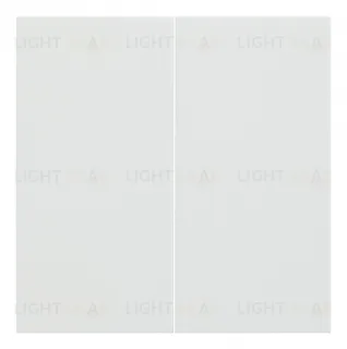 Светорегулятор двухкнопочный LED лампы 5–250Вт, лампы накал. 5–300Вт, Rikett белый матовый 84015-B+32156+35611 MW 84015-B + 32156 + 35611 MW