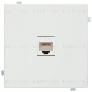 Розетка компьютерная одинарная Rikett 6 кат, RJ 45, UTP, белый матовый 32976+147401 BK+35441 MW 32976 + 147401 BK + 35441 MW