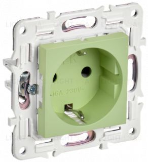Розетка с заземлением 16А IEK Skandy мятный SK-R11-16-K06 SK-R11-16-K06