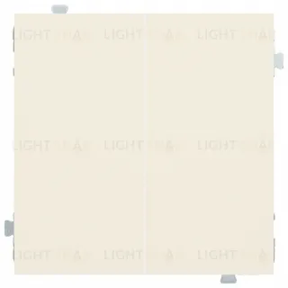 Светорегулятор двухкнопочный LED лампы 5–250Вт, лампы накал. 5–300Вт, Rikett кремовый матовый 84015-B+32156+35611 MC 84015-B + 32156 + 35611 MC