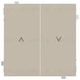 Выключатель управления жалюзи с блокировкой от одновременных команд Rikett 10A/250В, латте 32281+35613 LT 32281 + 35613 LT