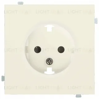 Розетка с заземлением с защитными шторками Rikett 16A/250В, винтовой зажим, кремовый матовый 32131+35632 MC 32131 + 35632 MC