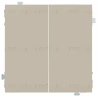 Выключатель двухклавишный Rikett 10A/250В латте 32061+35611 LT 32061 + 35611 LT