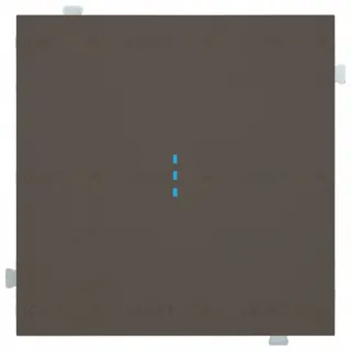 Кнопочный выключатель с подсветкой Rikett 10A/250В каппучино 32151+32019+35602 CP 32151 + 32019 + 35602 CP