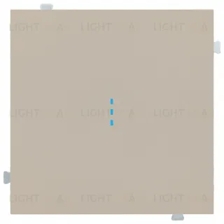 Кнопочный выключатель с подсветкой Rikett 10A/250В латте 32151+32019+35602 LT 32151 + 32019 + 35602 LT