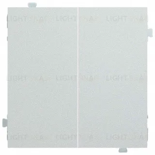 Двухклавишный кнопочный выключатель Rikett 10A/250В серебро 32156+35611 SV 32156 + 35611 SV