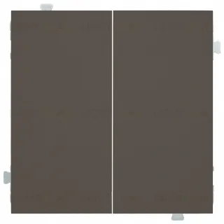 Светорегулятор двухкнопочный LED лампы 5–250Вт, лампы накал. 5–300Вт, Rikett каппучино 84015-B+32156+35611 CP 84015-B + 32156 + 35611 CP