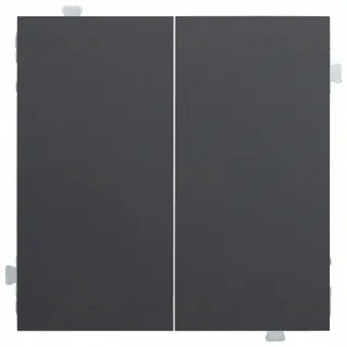 Светорегулятор двухкнопочный LED лампы 5–250Вт, лампы накал. 5–300Вт, Rikett черный матовый 84015-B+32156+35611 MB 84015-B + 32156 + 35611 MB