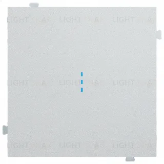 Кнопочный выключатель с подсветкой Rikett 10A/250В серебро 32151+32019+35602 SV 32151 + 32019 + 35602 SV