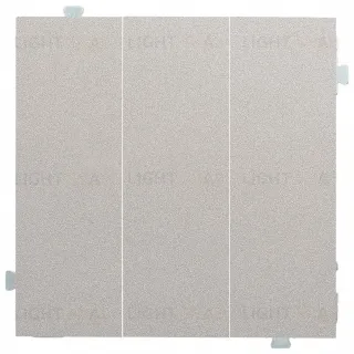 Выключатель трехклавишный Rikett 10A/250В платина 32088+35661 PL 32088 + 35661 PL